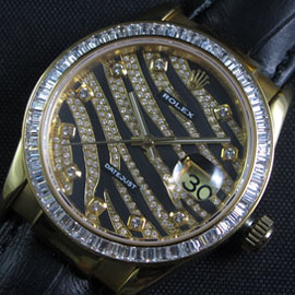 ROLEXロレックス デイトジャスト ロイヤル ブラック ゴールドAsianムーブ搭載