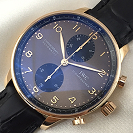 IWCポルトギーゼ・ クロノグラフ 371482 Gold&Brown　v2 バージョン (ＺＦ工場)