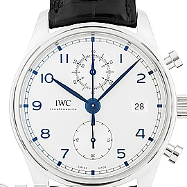 IWC ポルトギーゼ クロノグラフ クラシック IW390302 シルバー （ZF工場)【2017年新作】