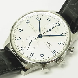 IWC　ポルトギーゼ・クロノ　シルバー×ブルー Ref.IW371605