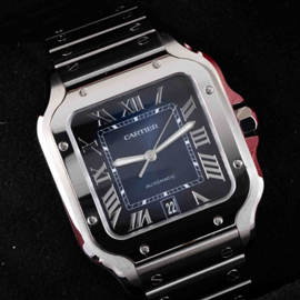 CARTIER カルティエ サントス ドゥ カルティエ LM WSSA0030 ブルー