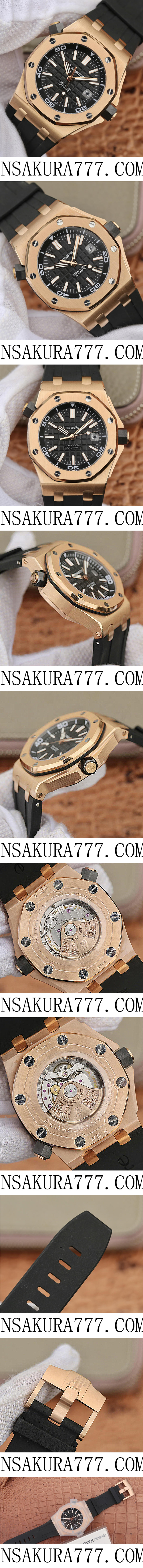 AUDEMARS PIGUET オーデマピゲ ロイヤル オーク オフショア ダイバー 15710 （NOOB工場）V8 - ウインドウを閉じる