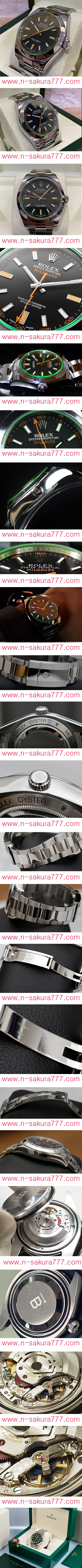 ROLEX ロレックス ミルガウス 116400GV ブラックCal.3131ムーブメント ( Noob工場最高製品) - ウインドウを閉じる